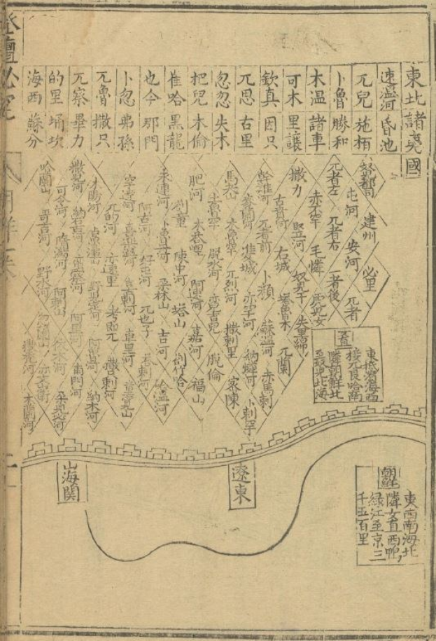 Ein detailliertes altes Stadtplan von Shanghai, China, gedruckt auf altem Papier mit chinesischer Schrift, der Straßen, Gebäude und Sehenswürdigkeiten zeigt.