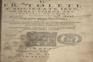 Vintage-Buch mit Text und einer Illustration, das ein altes Siegel auf dem Cover trägt.