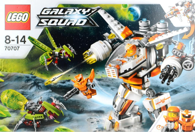 Ein Roboter wird von animierten Personen bedient, mit kÃ¼nstlichen VÃ¶geln, Planeten, Boden und Sternen am Himmel, zusammen mit einem Wasserzeichen und Text.