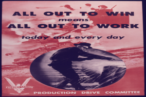 Eine Person in militärischer Uniform mit entschlossener Miene, umgeben von fettgedrucktem Text, der "alles geben heißt alles geben bedeutet heute und jeden Tag".